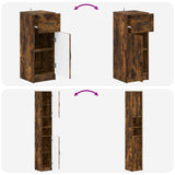 3 Piece Bathroom Cabinet Set UTRECHT Engineered Wood 3417896