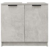 Bathroom Cabinet Concrete Grey 64.5x33.5x59 cm Engineered Wood 811308