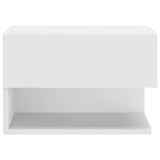 810954 Wall-mounted Bedside Cabinets 2 pcs White