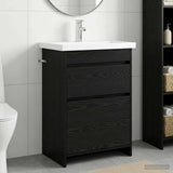 Bathroom Furniture Set Black Oak 61 x 40 x 84.5 cm 3404259