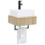 Wall-Mounted Wash Basin Sonoma Oak 40 x 41 x 39 cm 890200