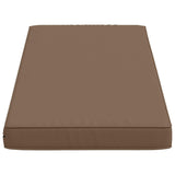 2-Piece Bench Cushions VUGHT 2 pcs 100% Polyester Taupe 951231