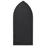 ZNTS Garden Mirror Black 100x45 cm Iron for Outdoor Use 318362