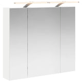 Bathroom Mirror Cabinet White 80 x 14.5 x 70 cm Engineered wood 889111