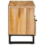 TV Cabinet with Drawer Brown 70 x 33x 46 cm Solid Mango Wood 4018045
