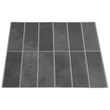 Rectangular Tile 20 pcs Grey 29 x 23 x 0.08 cm 42021255