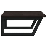 Basin Shelf Wall Mounted Steel and Solid Wood Oak 3302623