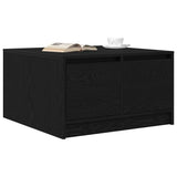 Coffee Table with Drawers Black Oak 70.5x70x40 cm 3328409