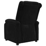 Recliner Chair Black Velvet 342405