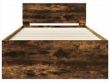 Daybed Manual Smoked Oak and Black 100 x 200 cm Engineered Wood 3408519