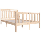 Bed Frame without Mattress Double Solid Wood 3100694
