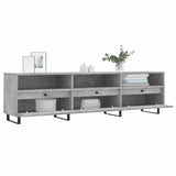 TV Cabinet Concrete Grey 150x30x44.5 cm Engineered Wood 831304