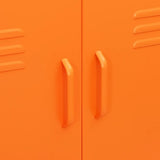 Storage Cabinet Orange Steel Medium Storage Cabinet Rectangular 336138