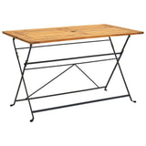 Folding Garden Table 120x70x74 cm Solid Acacia Wood 313159