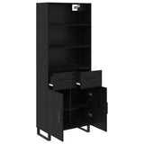 Highboard 2 pcs Black Oak 69.5 x 34 x 180 cm Engineered Wood 3416084
