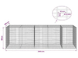 Gabion with 5 mm Wire and 5x10 cm Mesh 250x100x100 cm 3464831