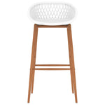 ZNTS Bar Chairs 4 pcs White 248165
