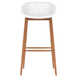 ZNTS Bar Chairs 4 pcs White 248165