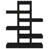 Plant Stand Black 85x25x109.5 cm Solid Wood Pine 822091