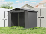 6 x 4 ft Outdoor Garden Storage Shed, Waterproof Bike Tent with Vent and Roll-Up Zipper Door T3398P554155