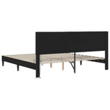 Bed Frame with LED Strip Lights Black 180 x 200 cm Faux Leather 42028041