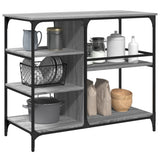 Kitchen Trolley Grey Sonoma 100x45x89.5 cm Engineered Wood 842384