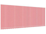 Replacement Fabric for Awning Red and White Stripe 6x3 m 367722