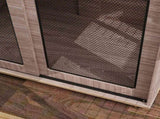Dog Crate Furniture with Sliding Door for Large Dogs, Walnut Brown T3398P425264