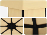 Gazebo 4 x 3 m Cream Polyester and Steel 190 gsm 900374