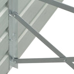 ZNTS Garden Raised Bed Galvanised Steel 400x80x45 cm Anthracite 47059