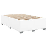 Box Spring Bed with Mattress White 120x190 cm Faux Leather 3286113