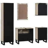 Bathroom Furniture Set 5 pcs Walnut brown 38 x 33 x 160 cm 3310051