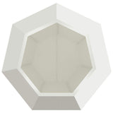 Planter 2 pcs White 75 x 75 x 60 cm Steel 884041