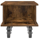 TV Stand Smoked Oak 37 x 35 x 35 cm Engineered Wood 891052