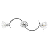 Ceiling Lamp with Transparent Glass Shades for 3 E14 Bulbs Tulip 289230