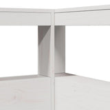 Bookcase Headboard L-Shaped White 90 cm Solid Wood Pine 859290