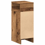 Bedside Cabinets 2 pcs with Drawer Old Wood 25x31x66 cm 858629