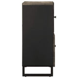 Sideboard Black 80x33x75 cm Solid Wood Mango 4017711