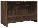 Sink Cabinet Brown Oak 63x29x55 cm Engineered Wood 848100