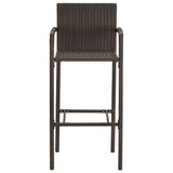 Garden Bar Set Brown Solid acacia wood Compact Footrest 3295275