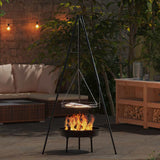 Campfire Tripod 3 pcs Black Steel 42010332