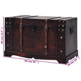 245478 Vintage Treasure Chest Wood 66x38x40 cm