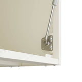 Wall Cabinet for Garage with Gas-lift Door White 883277