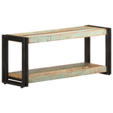 TV Cabinet Mixed Colour Reclaimed Wood Large TV Cabinet 321979