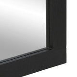 Bathroom Mirror Black 50x70x2.5 cm Engineered Wood and brass 4017679