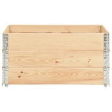 Pallet Collars 3 pcs 80x120 cm Solid Pine Wood 310051