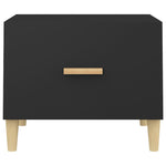 Coffee Tables 2 pcs Black 50x50x40 cm Engineered Wood 812711