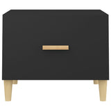 Coffee Tables 2 pcs Black 50x50x40 cm Engineered Wood 812711