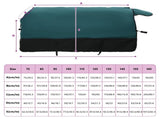 Horse Blanket Dark Green and Black 85 cm Polyester 42013068