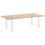 Dining Table Legs White 2 pcs 90x cm Steel 4013317